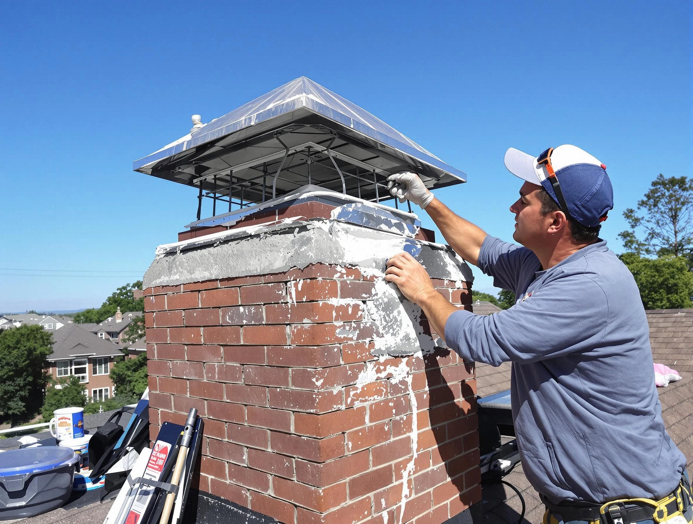 Chimney Crown Services service in Stonegate, CO