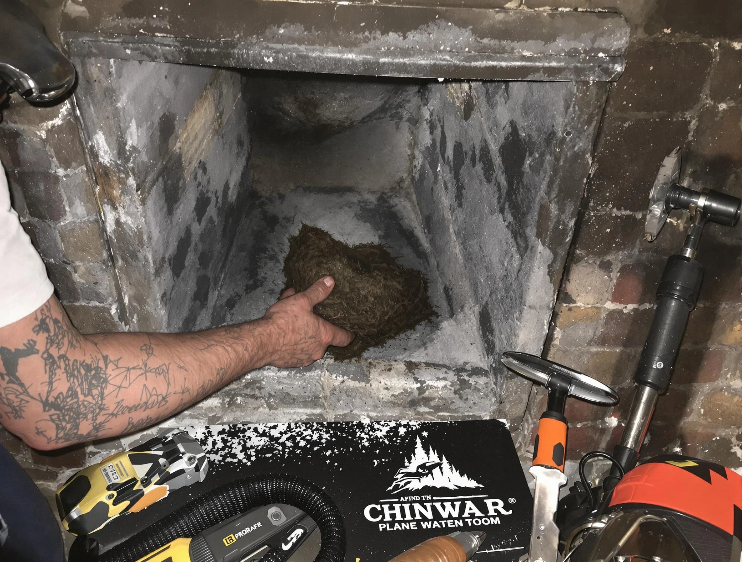 Stonegate Chimney Sweep safely removing debris and screening chimney in Stonegate, CO