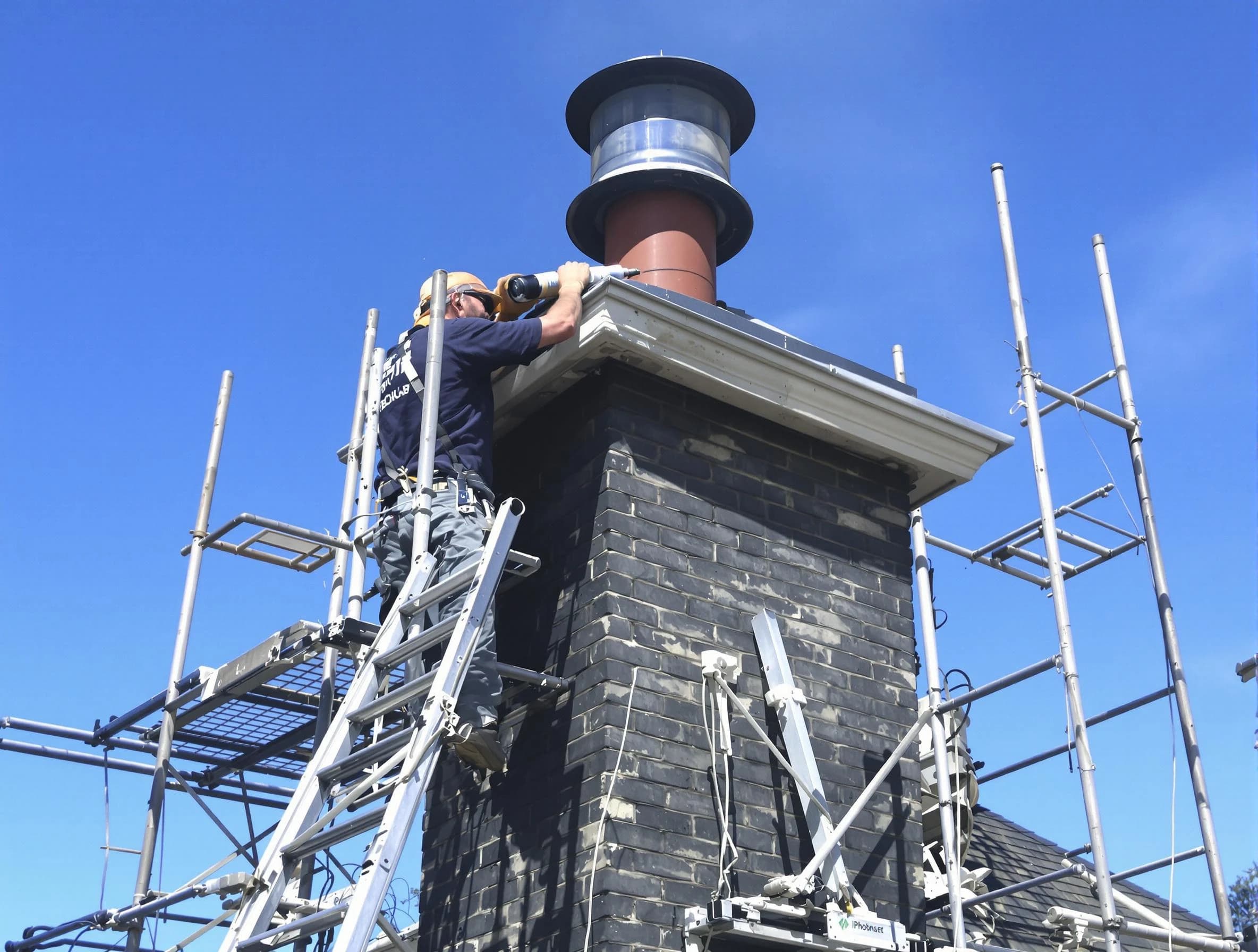 Sturdy chimney crown finished by Stonegate Chimney Sweep in Stonegate, CO