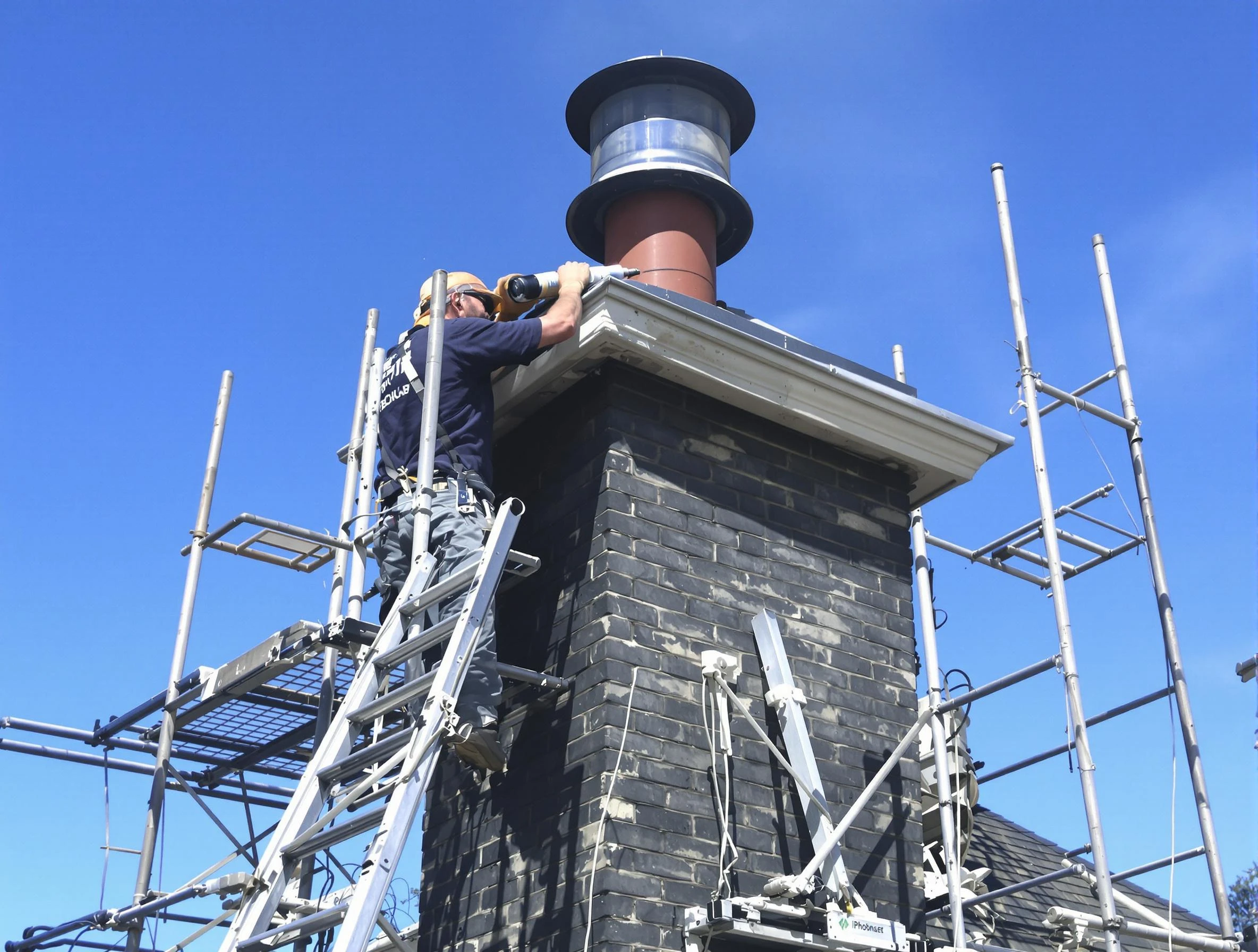 Sturdy chimney crown finished by Stonegate Chimney Sweep in Stonegate, CO