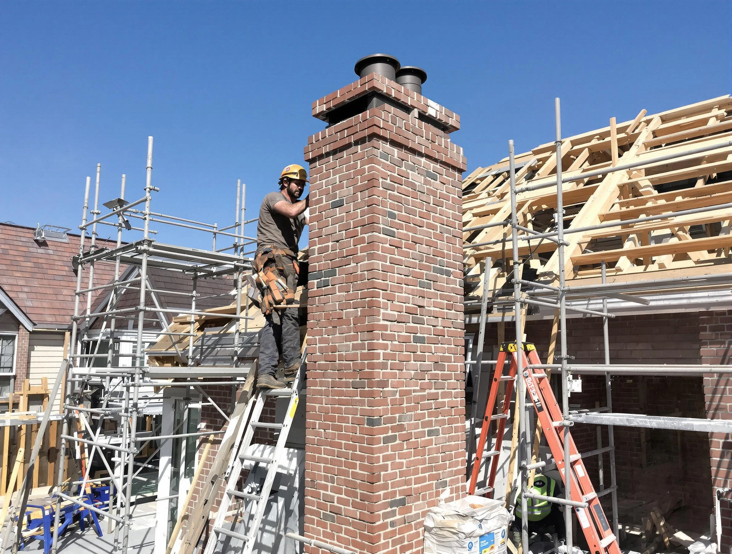 New chimney installation completed by Stonegate Chimney Sweep in Stonegate, CO