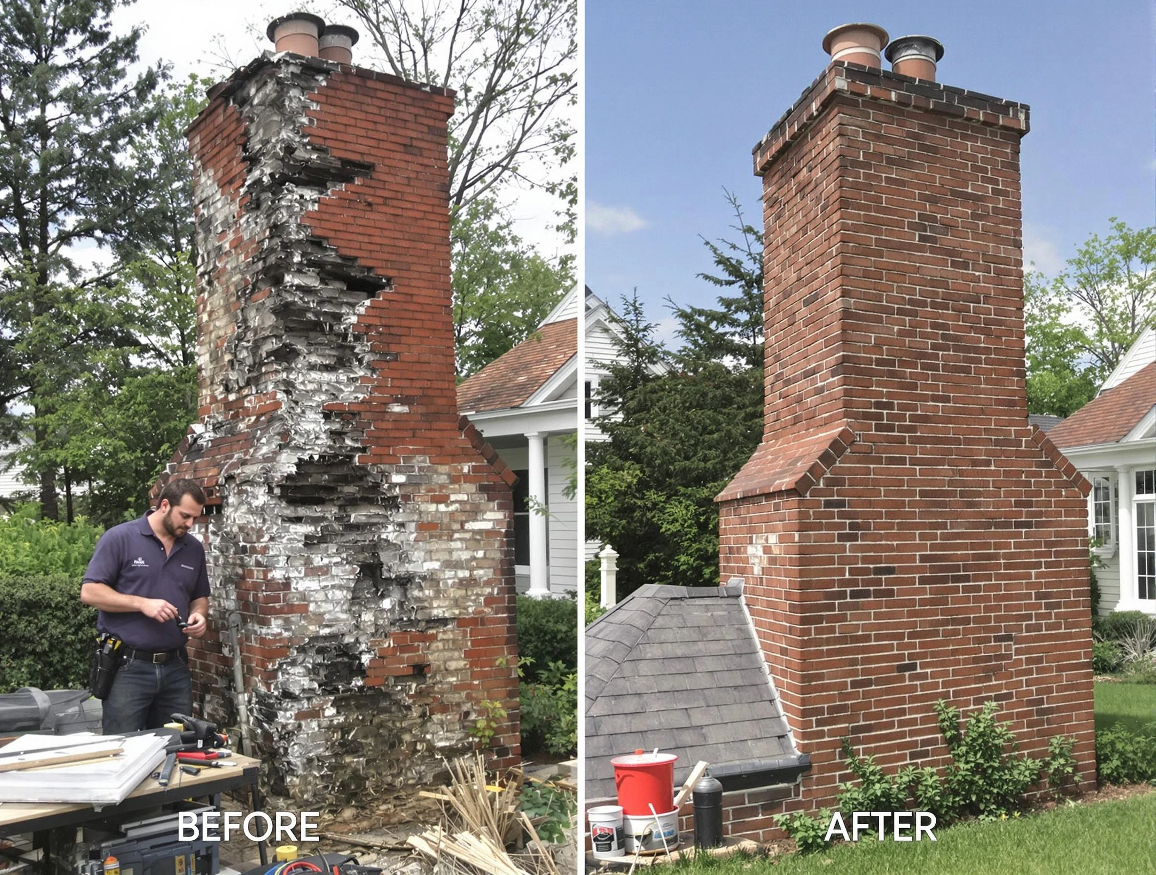 Stonegate Chimney Sweep performing a full chimney restoration in Stonegate, CO